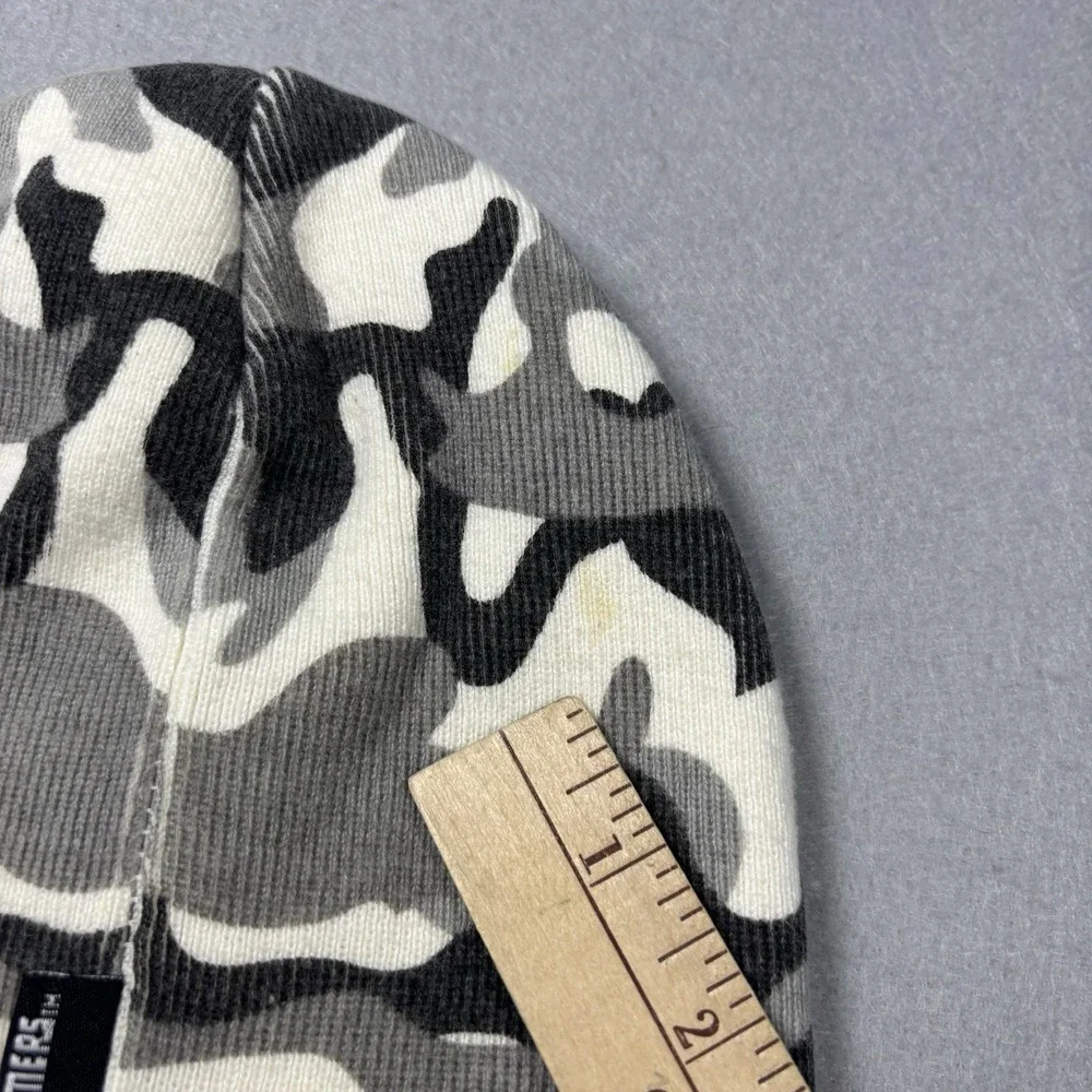 Transformers Gray White Camouflage Knit Hat Cap Boys Youth Size Stitched‎ Logo